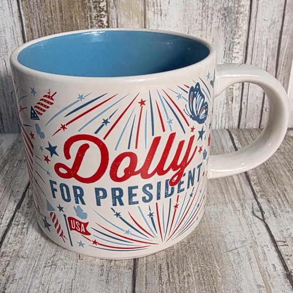 Southern Fried Design Barn Other - Southern Fried Design Barn Dolly For President Stars and Stripes Coffee Mug
